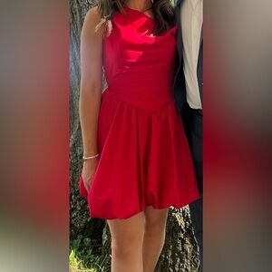 Elegant Red Mini Dress